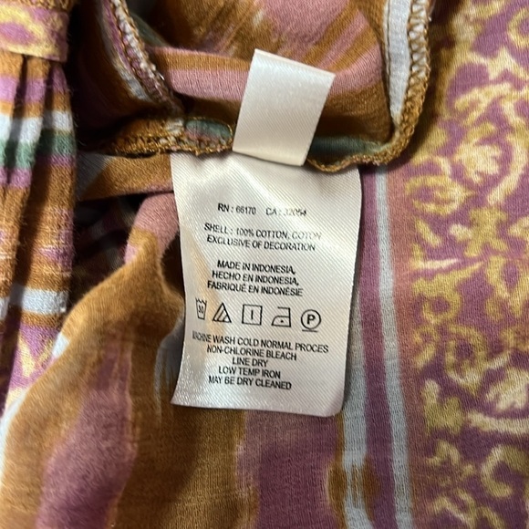 Free People Sz M Augustine Mini Dress Embroidered Babydoll Pockets - Picture 7 of 12